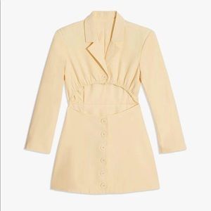 Weworewhat cutout blazer dress NEW buttermilk sz S